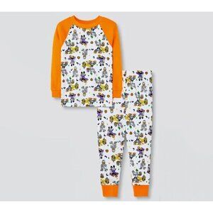 Disney 4T Boys' Mickey Mouse & Friends Halloween Snug Fit Pajama Set Orange